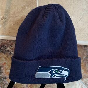 Super Bowl Champs Men's '47 Navy Seattle Seahawks Primary Logo Knit Beanie